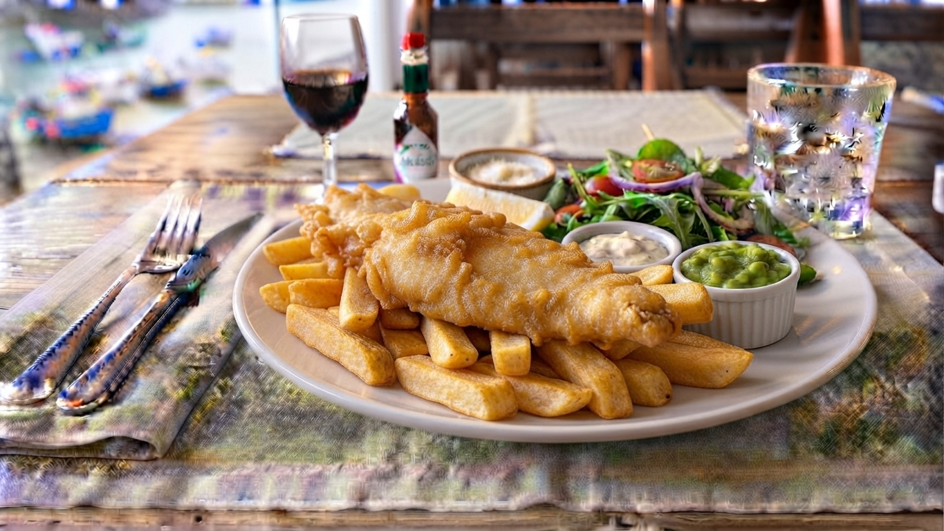 Fish and Chips or Salad