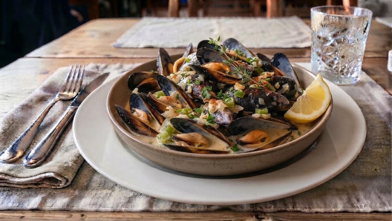 Mussels in Cream