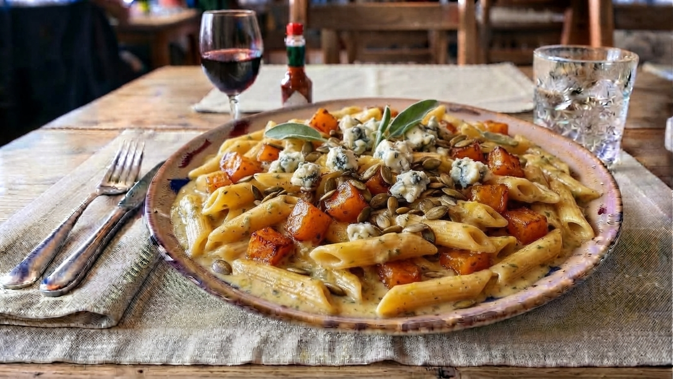 Roast Butternut & Blue Cheese Penne